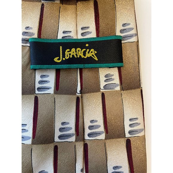 J Garcia Men's Tie Scaly Monster & Blue Collection 33 100% Silk - Picture 3 of 4